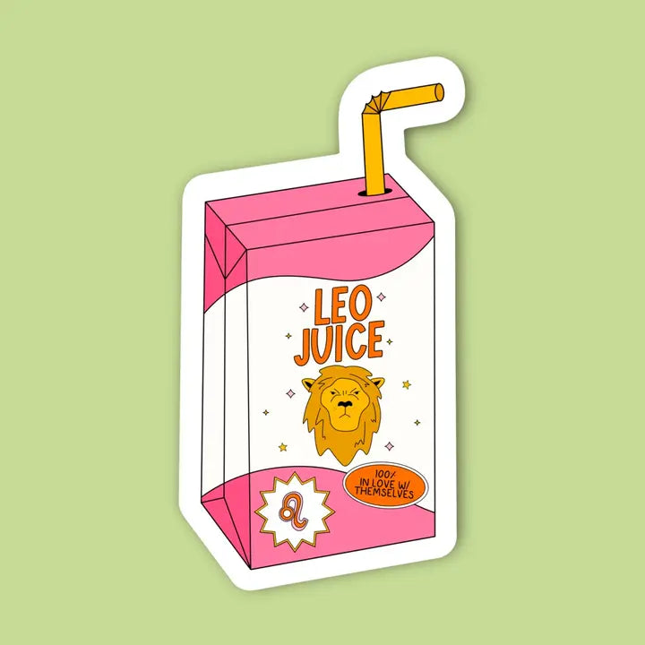 Zodiac Juice Box Sticker