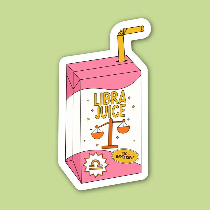 Zodiac Juice Box Sticker