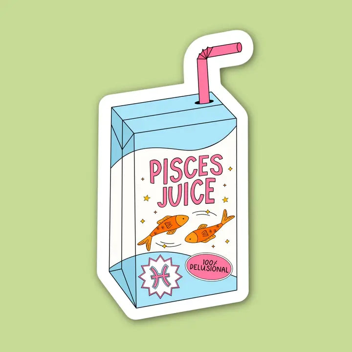 Zodiac Juice Box Sticker