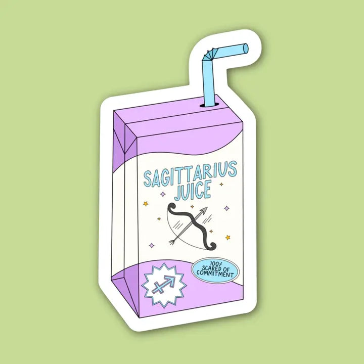 Zodiac Juice Box Sticker
