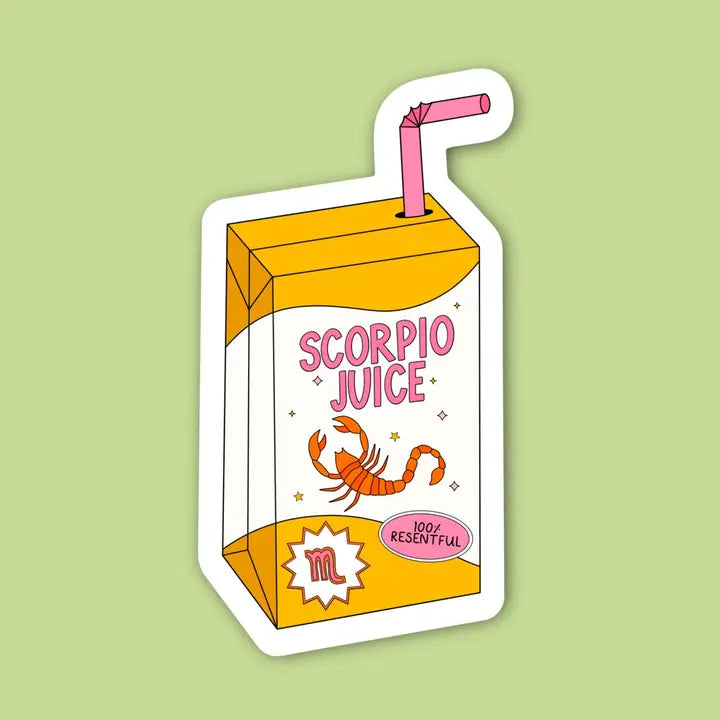 Zodiac Juice Box Sticker