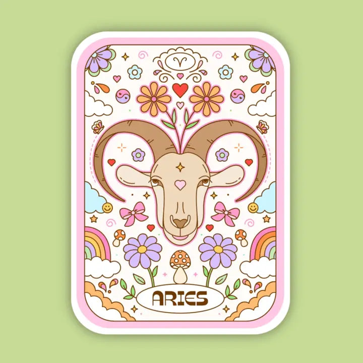 Zodiac Tarot Card Sticker
