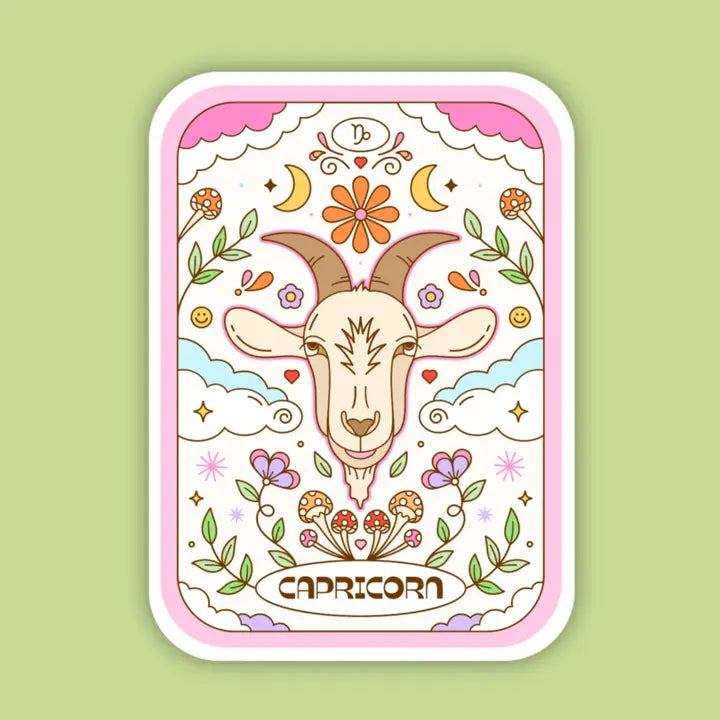 Zodiac Tarot Card Sticker