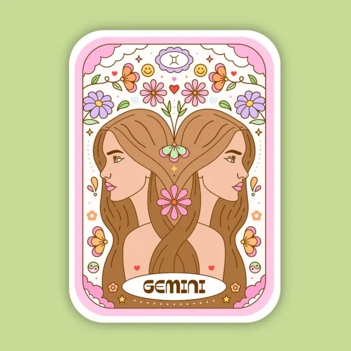Zodiac Tarot Card Sticker
