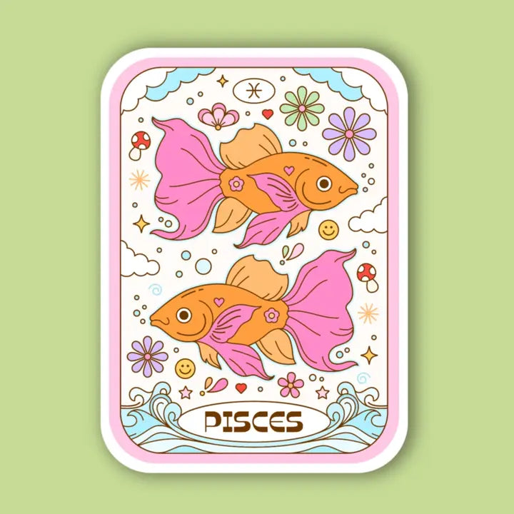 Zodiac Tarot Card Sticker