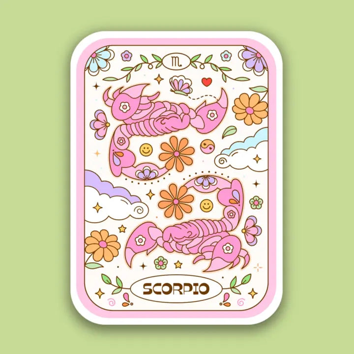 Zodiac Tarot Card Sticker
