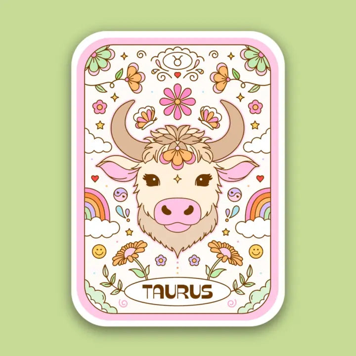 Zodiac Tarot Card Sticker