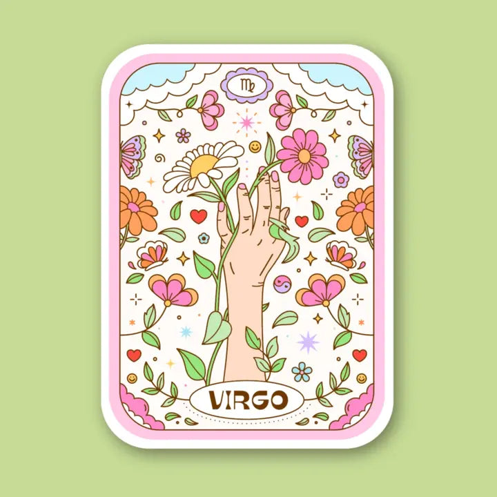 Zodiac Tarot Card Sticker