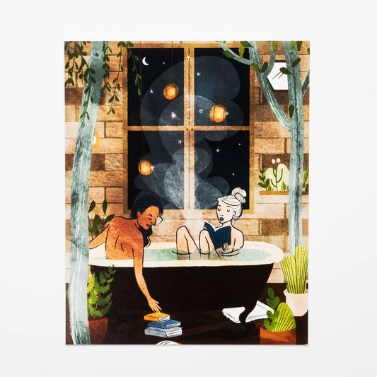Night Bath Women Print 8 X 10