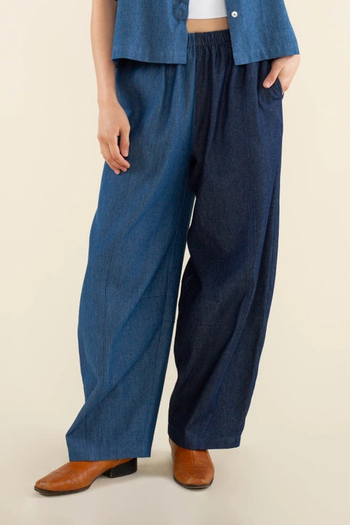 Chevy Two-Tone Barrel Denim Pant