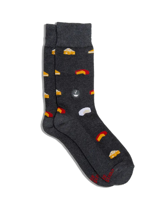 Socks That Provide Meals (Gray Cheese)