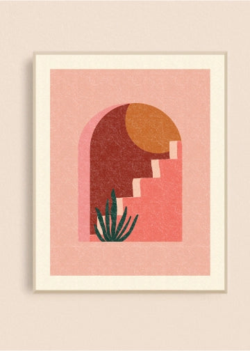 Arch Staircase Art Print