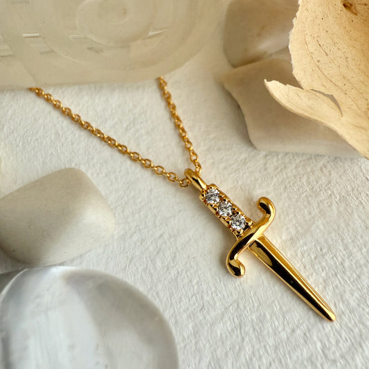 Bruté  Dagger Charm Necklace