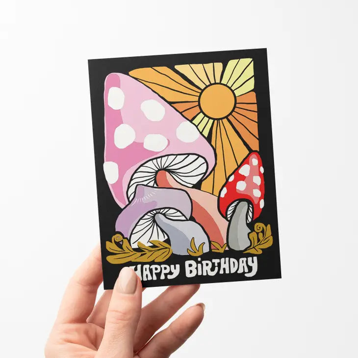Magic Mushroom Birthday Card