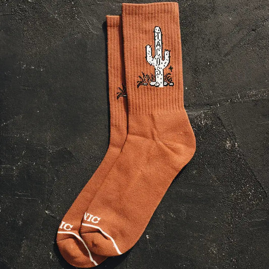 Cactus Taco Crew Socks