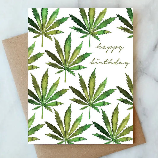 Cannabis Birthday Card