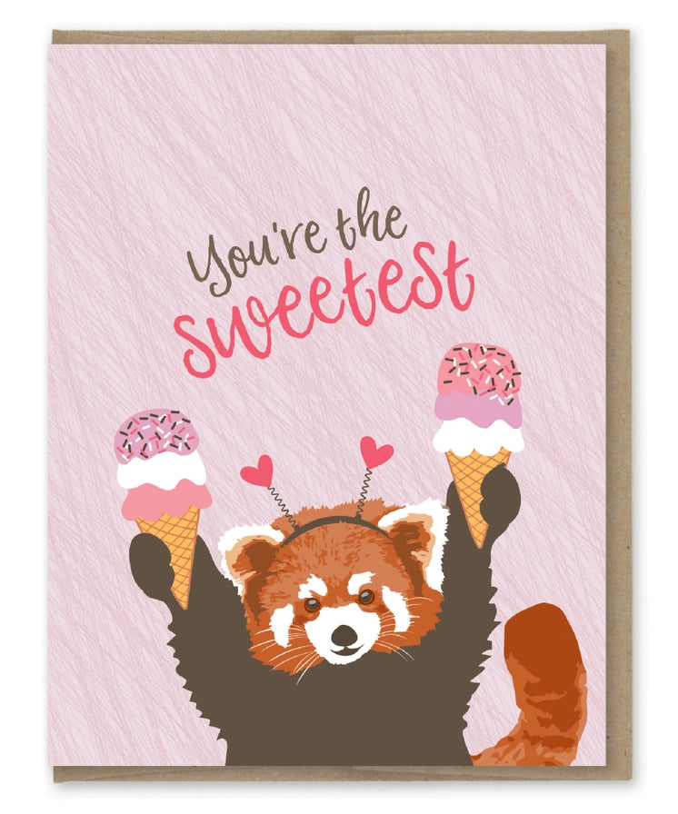 You're The Sweetest Red Panda Card