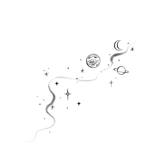 Celestial Tattoo Pair