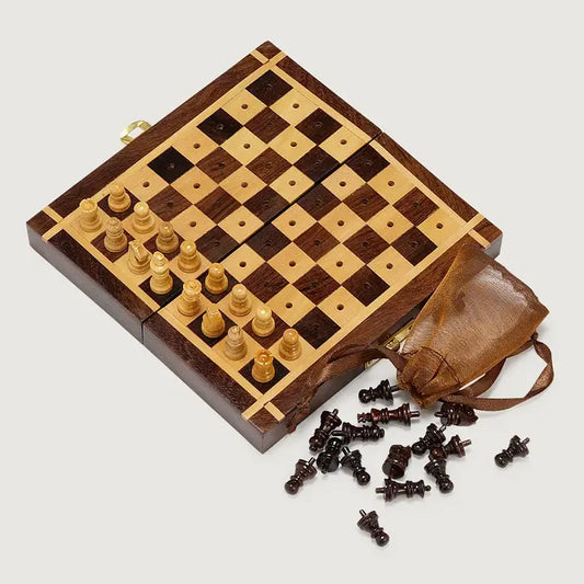 Mini Wooden Chess Set