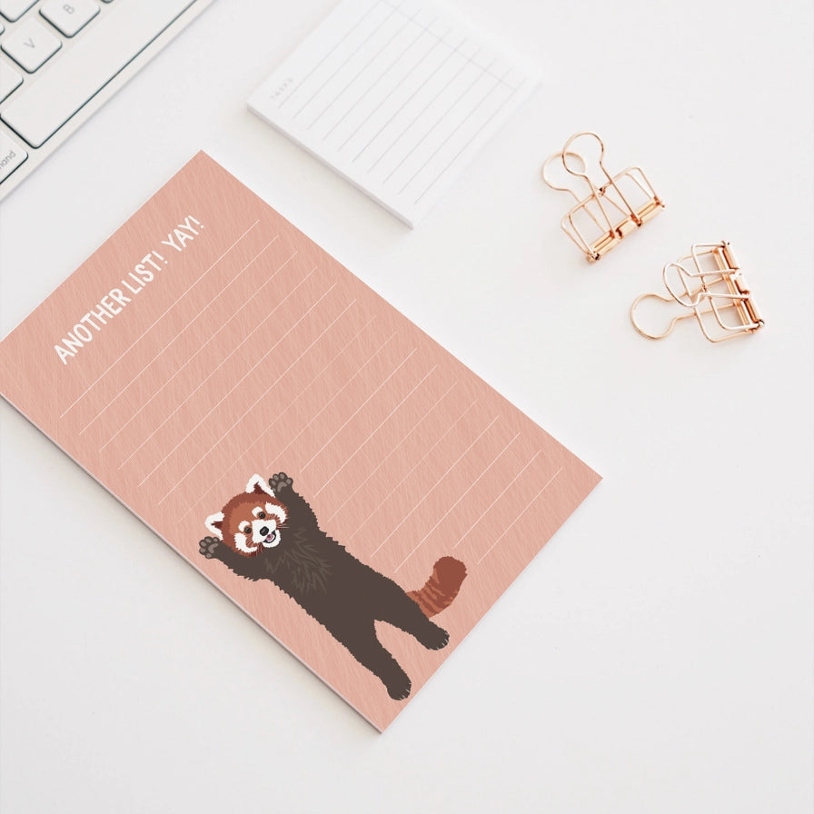 Another List Red Panda Notepad