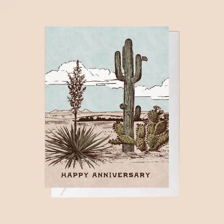 Desert Afternoon Anniversary Card
