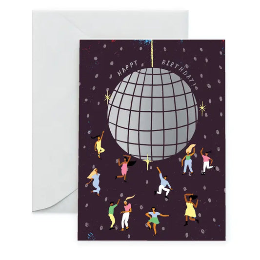 Disco Ball Birthday Card