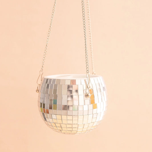 Disco Hanging Planter 6"