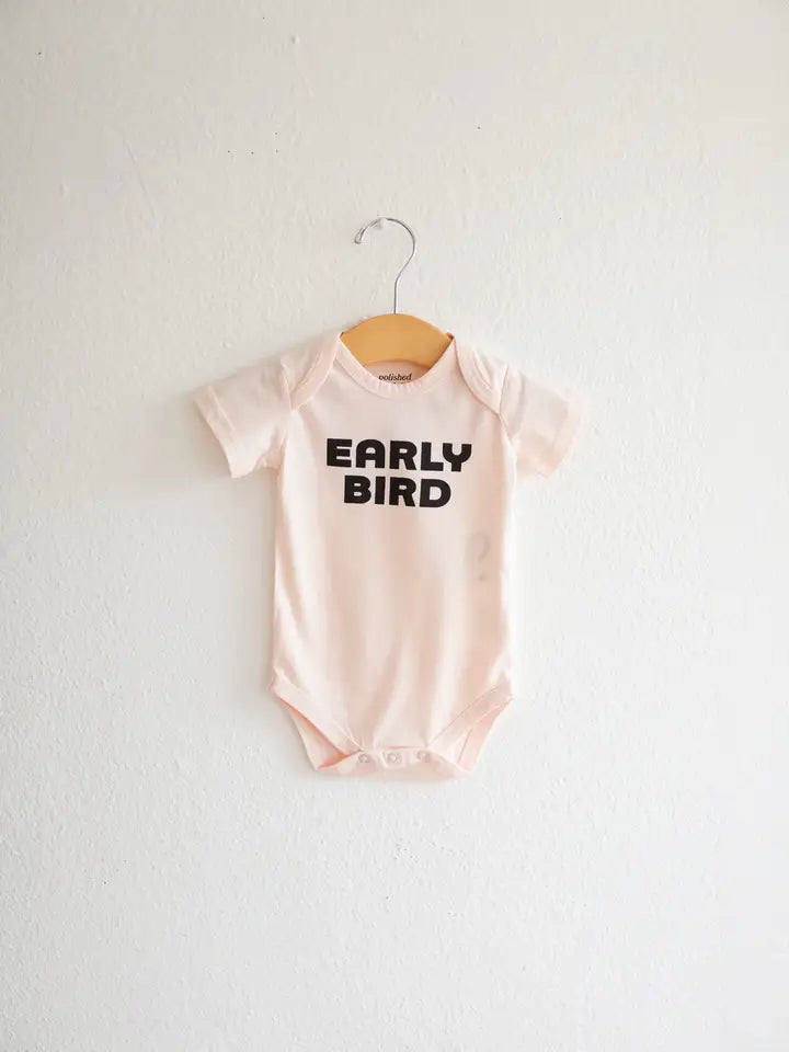 Early Bird Organic Cotton Baby Onesie