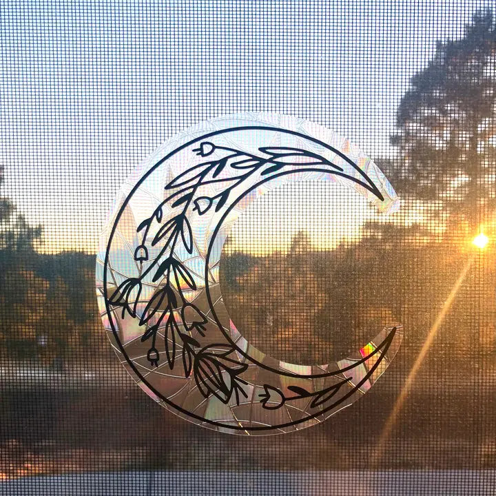 Floral Moon Suncatcher