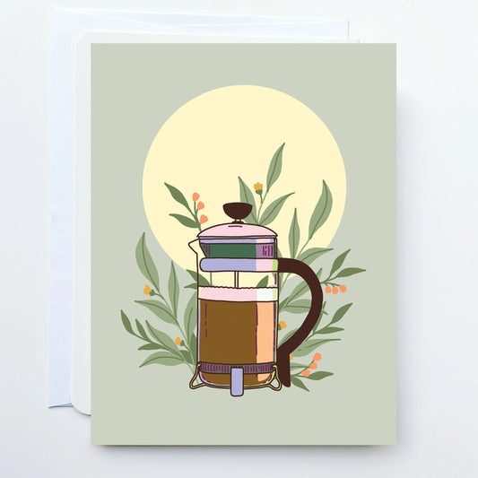 French Press Greeting Card