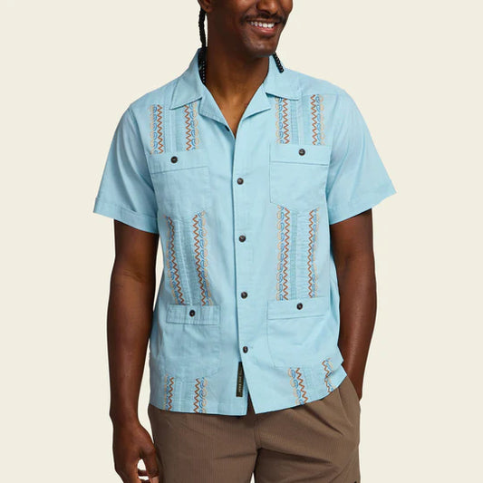 Guayabera Nile Blue Shirt