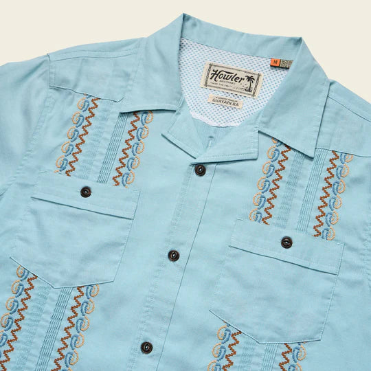 Guayabera Nile Blue Shirt