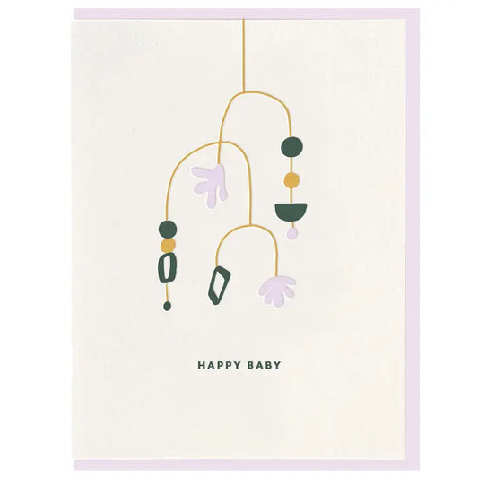 Happy Baby Letterpress Card