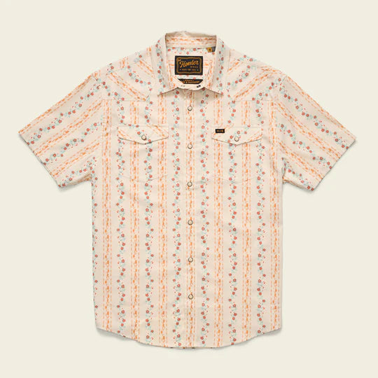 H Bar B Snapshirt - Hibiscus Ribbons