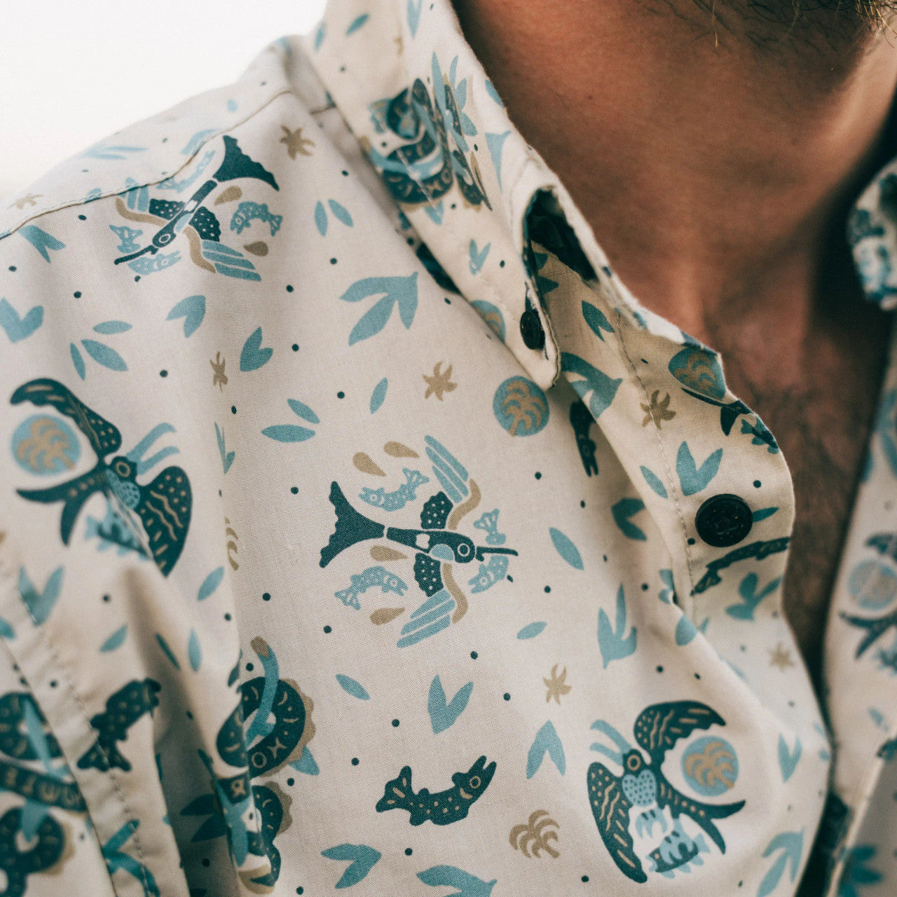 Mansfield Shirt : Air & Sea : Near White