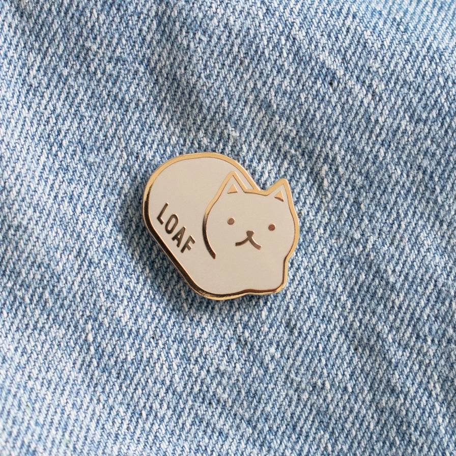 Loaf Cat Enamel Pin