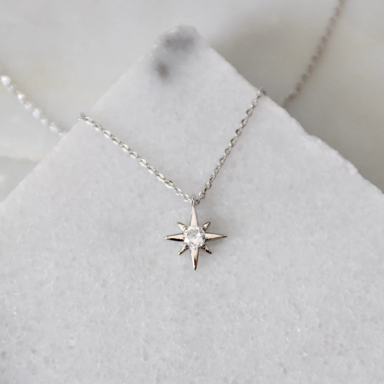 Mini Star Necklace in Silver