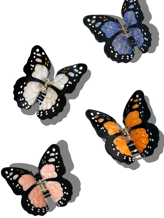Large Monarch Butterfly Hair Clip