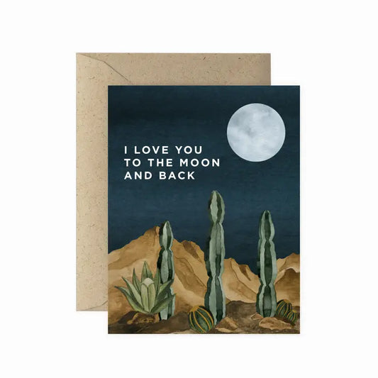 Moon and Back Card