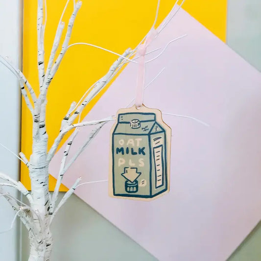 Wooden Oat Milk Ornament