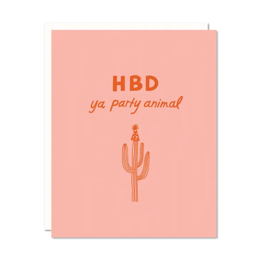 HBD Party Animal Greeting Card