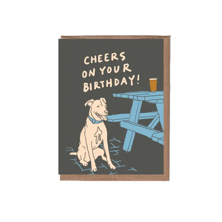 Patio Dog Birthday Card
