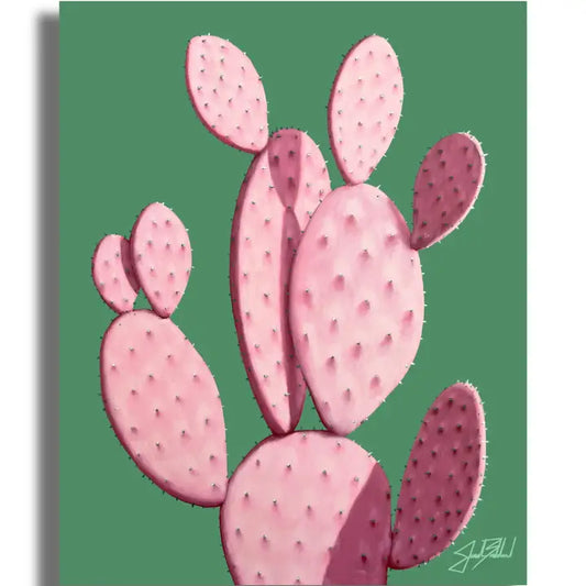 Pink Prickly Pear Art Print