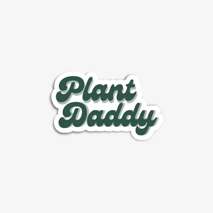 Retro Plant Daddy Vinyl Sticker