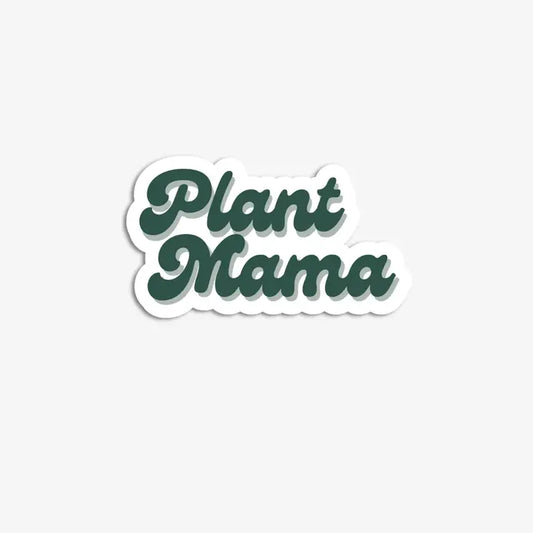 Retro Plant Mama Vinyl Sticker