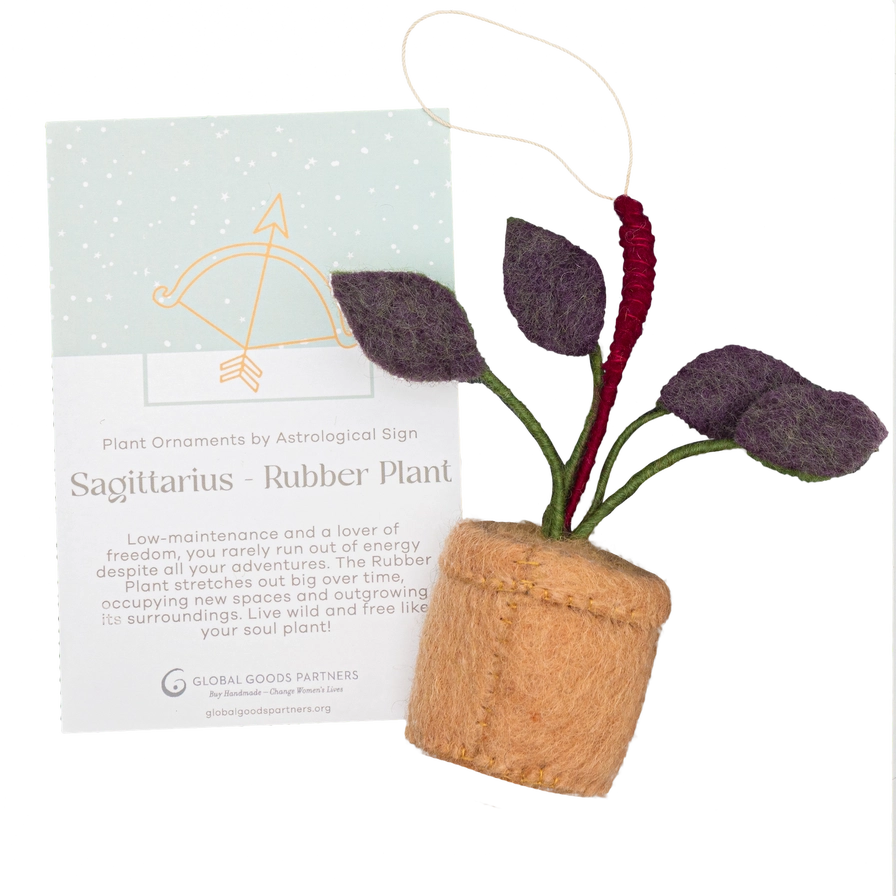 Plant Ornament Astrology Signs with Card