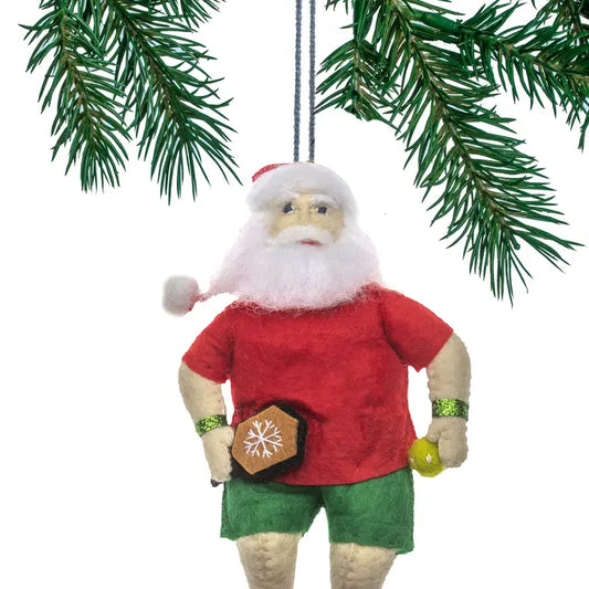 Pickleball Santa Clause Ornament