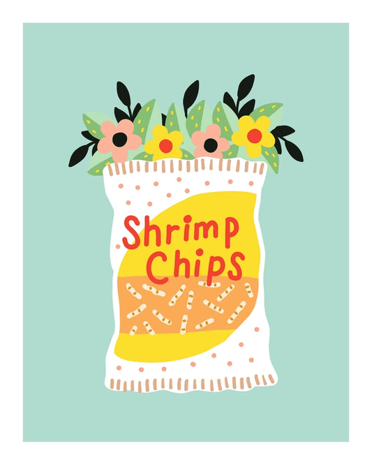 Shrimp Chips Giclee Print