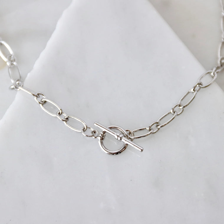 Silver Toggle Necklace