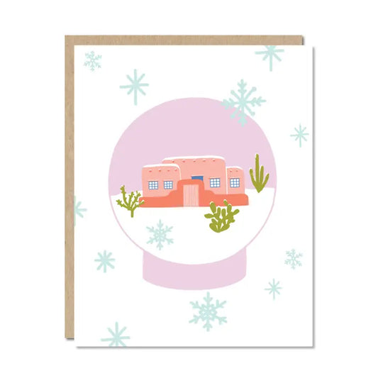 Desert Snow Globe Card